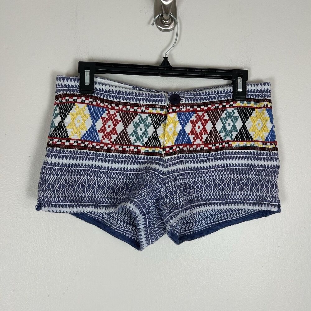 Tigerlily Shorts Womens 4 Stripe Cotton Hot Pants Low Rise Lined Embroidered